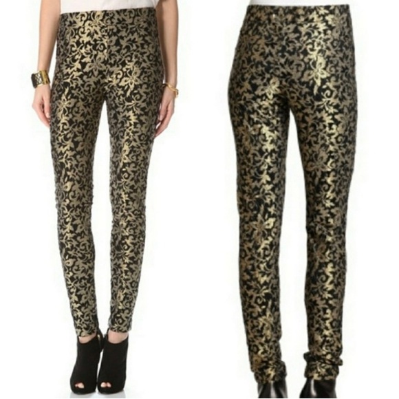 Haute hippie metallic lace pants - Picture 2 of 3